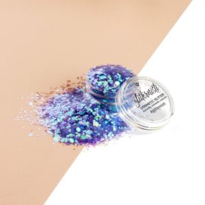 iridescent purple glitter for makeup