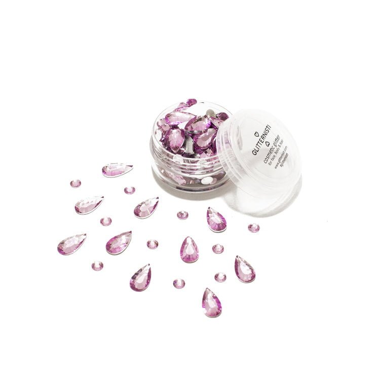 Classic Mix face gems are glued on to your skin with skin friendly adhensive!
