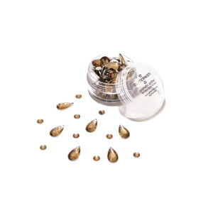 Classic Mix face gems in gold.