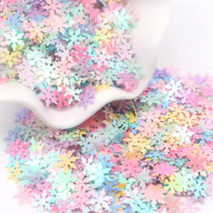 Pastel snow flake face decoration
