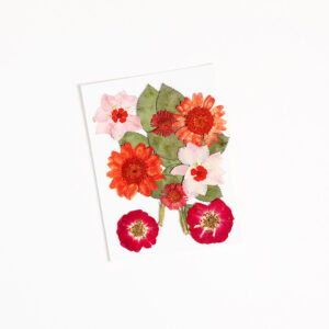 Face Flowers in red.