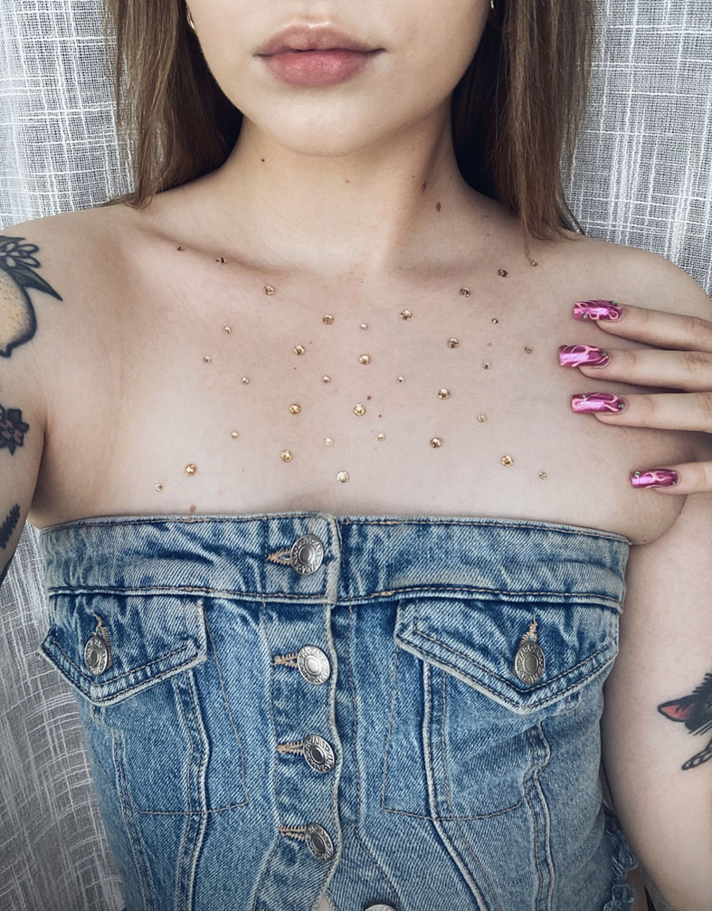 MINI FACE GEMS - gold - Image 2