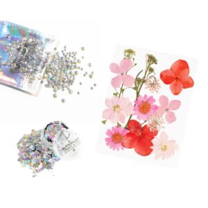 Glitternistin festarisetti josta löytyy kasvokukat ja glitter.