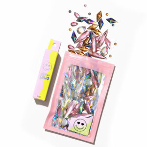 Festival jumbo face gems & glue