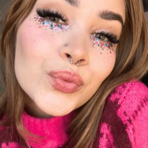 Glitternisti biohajoava kosmettinen glitter.