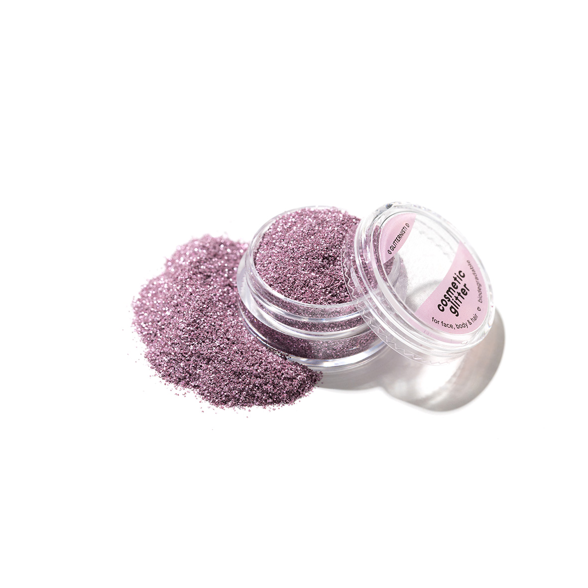 Fine Pink Light ekoglitter on vaaleanpunainen kosmeettinen glitter.