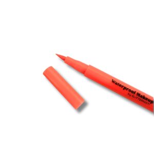 Uv Neon eyeliner värissä oranssi.