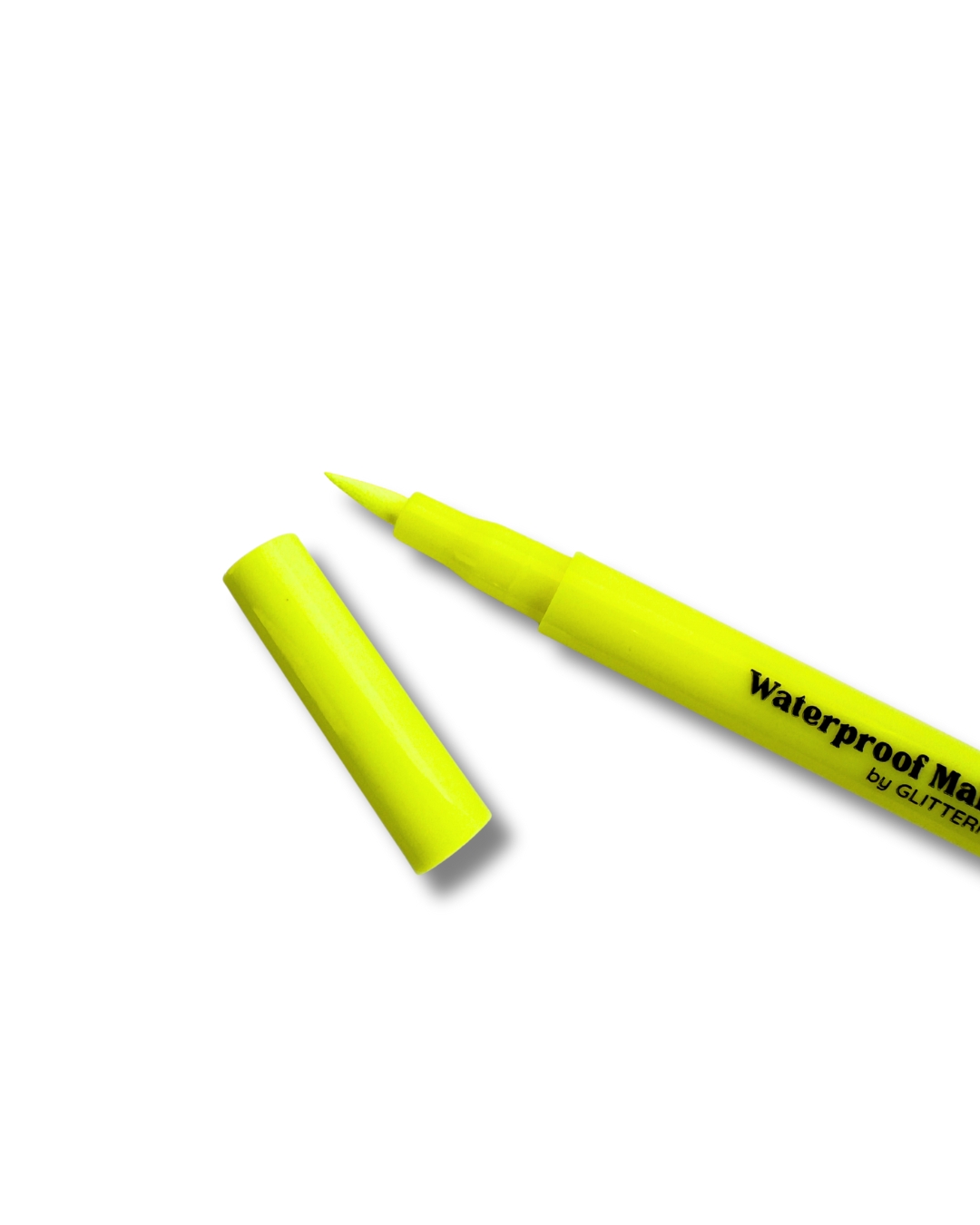 Uv Neon eyeliner värissä keltainen.