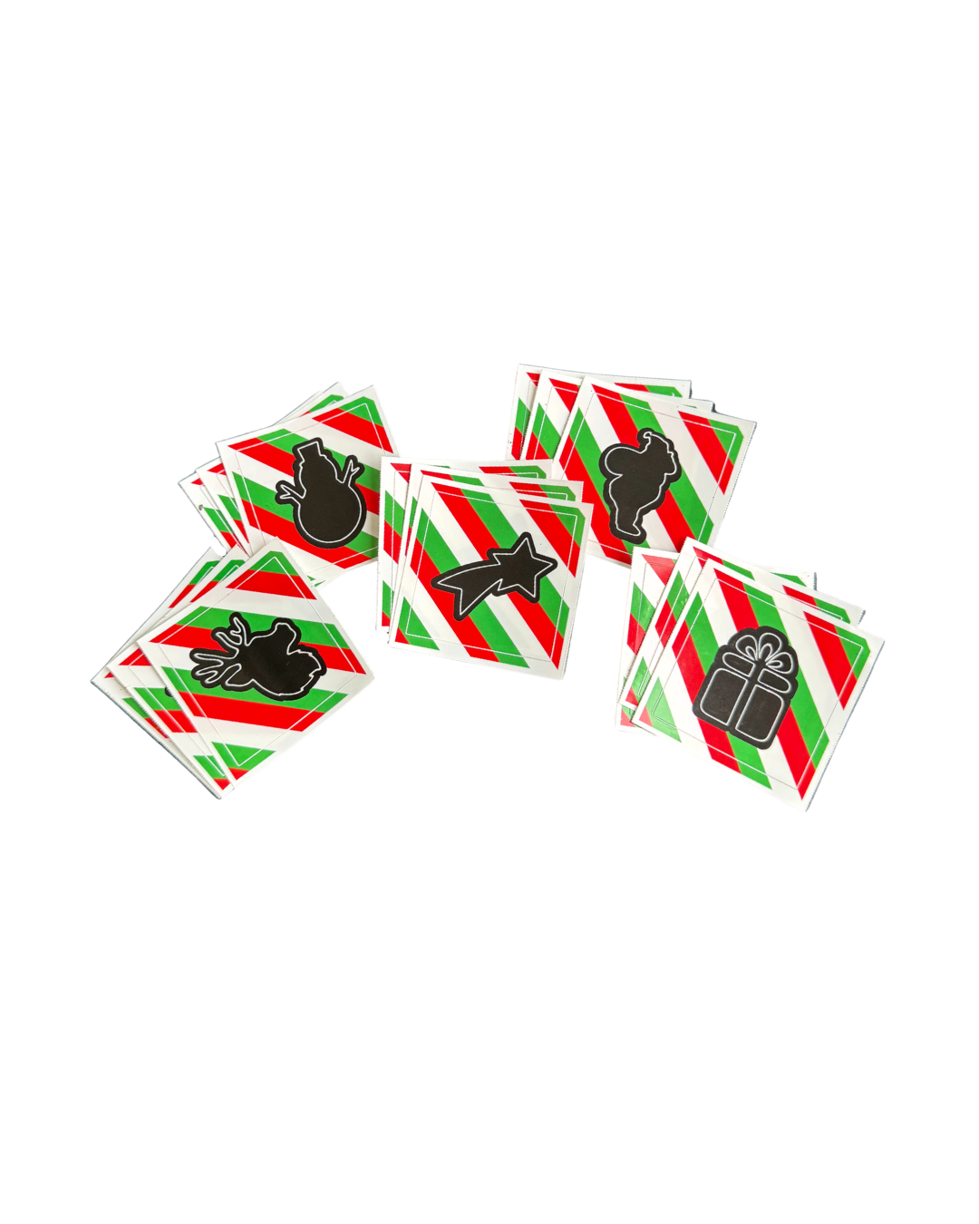 Joulu glittertatuointi setti