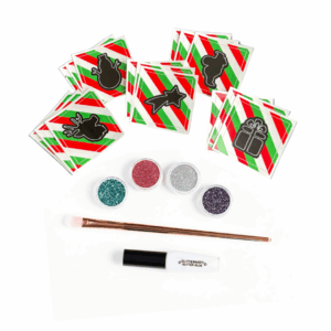 Joulu glittertatuointi setti