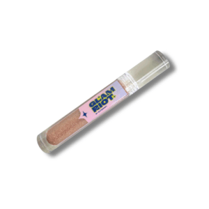 Glam Riot glitterhuulikiilto sävyssä nude.