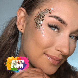 Naisten Kymppi disco glittersetti